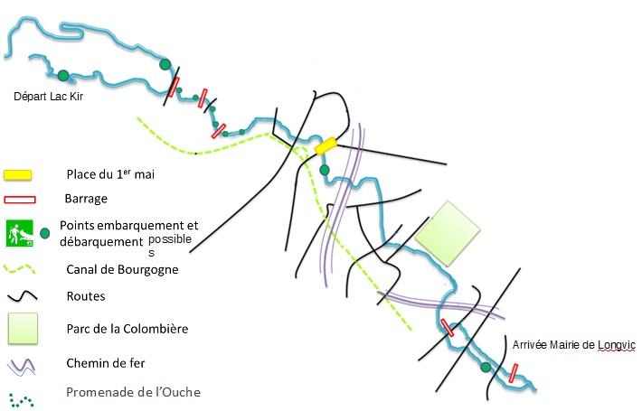 La traversée de Dijon plan