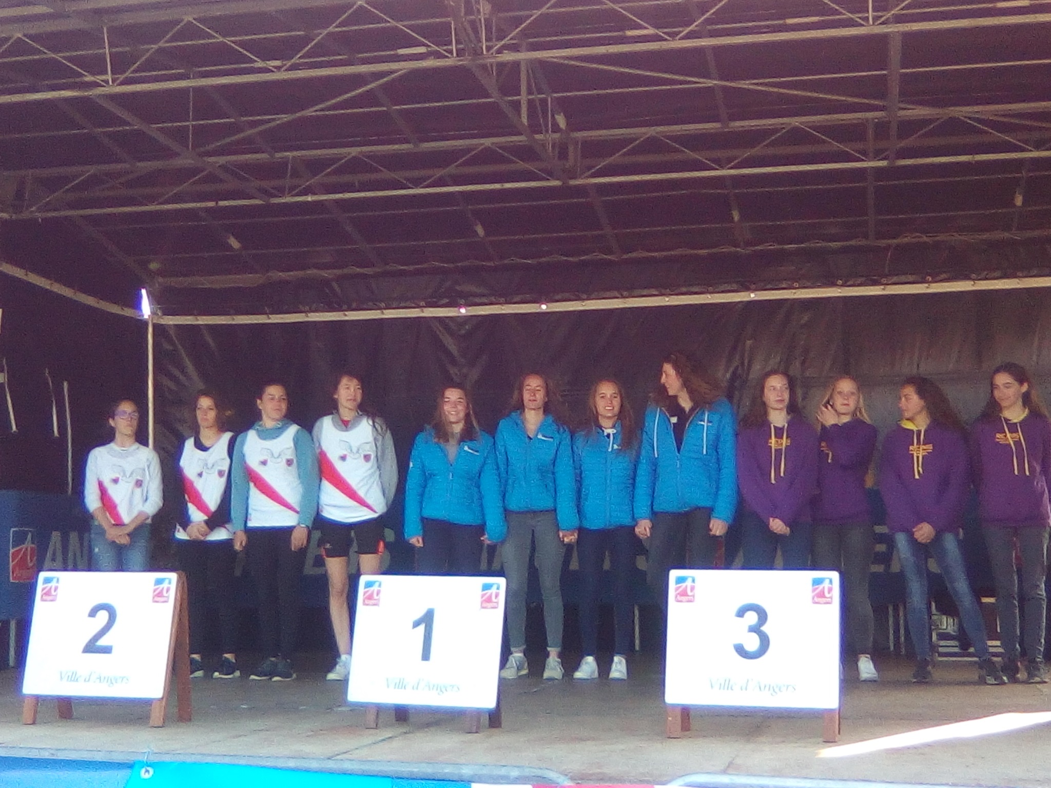 Podium K4 junior 2